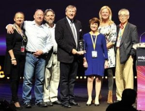 David Lyle accepting the C21/Frapa Gold Award 2012