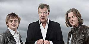 Jeremy Clarkson (centre) on Top Gear