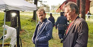 100 Code stars Michael Nyqvist (right) and Dominic Monaghan