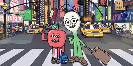 The pilot episode of George Gendi’s Apple & Onion was shown at Annecy in June