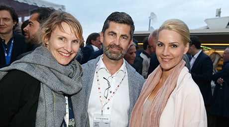 Nadine Grünfeld of Mediengruppe RTL, Oliver Wirtz and Judith Rakers, both of Sundance Communications
