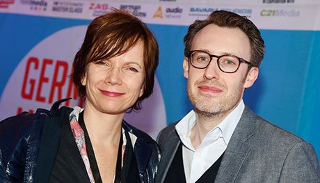 Producer Sabine De Mardt and Philipp Steffens of RTL