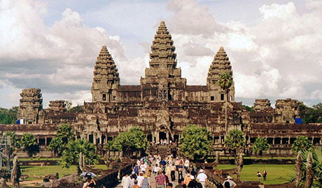 Angkor Wat is a popular tourist site