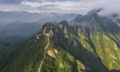 Aerial Asia takes viewers to the Great Wall of China