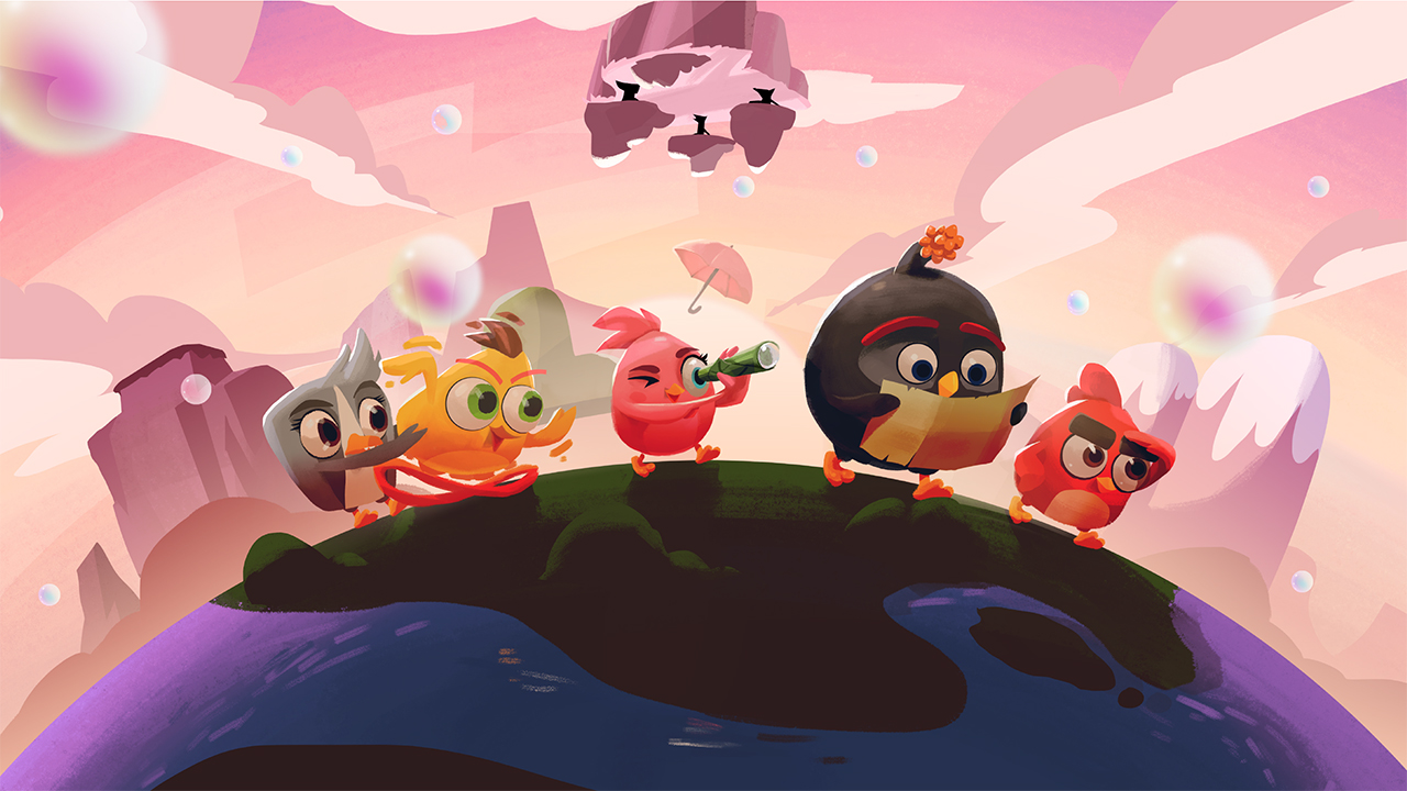Angry birds bubbles