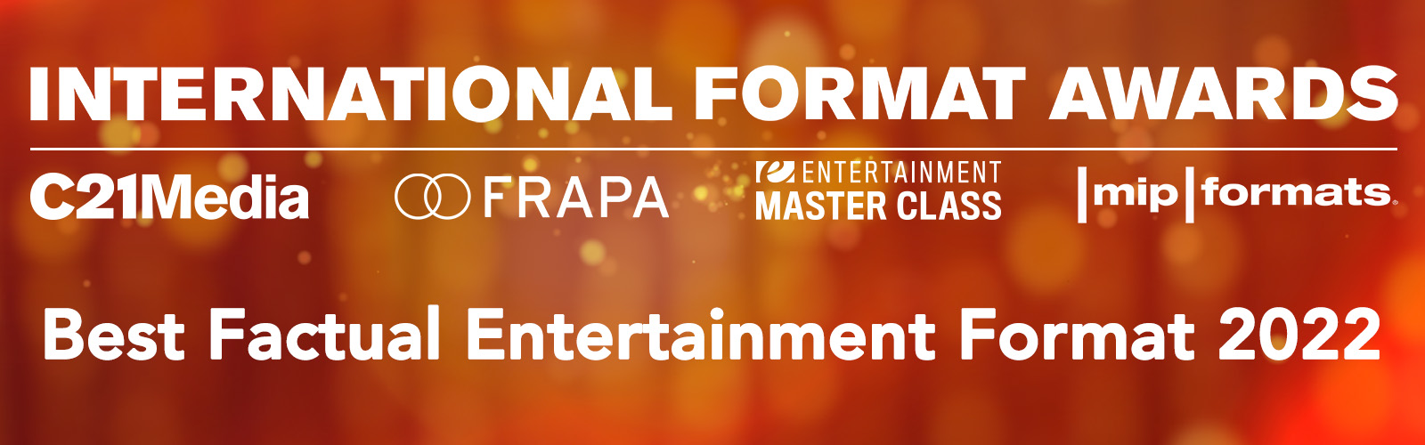 IFA 2022 - Best Factual Entertainment Format Banner