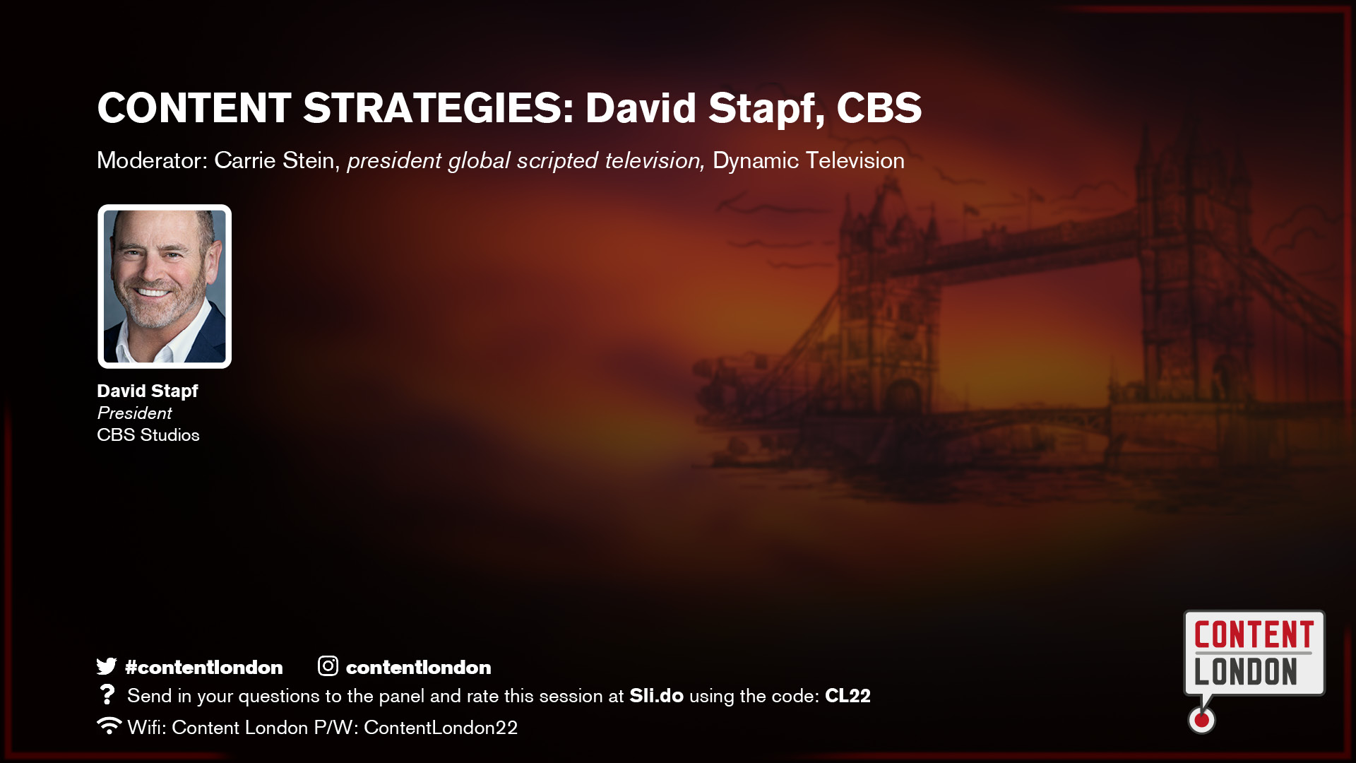CONTENT STRATEGIES: David Stapf, CBS