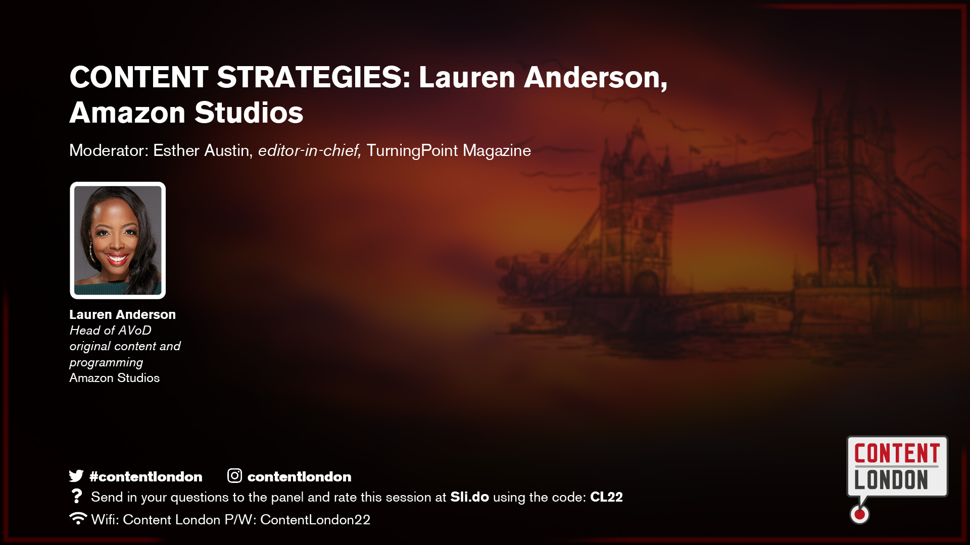 CONTENT STRATEGIES: Lauren Anderson, Amazon Studios
