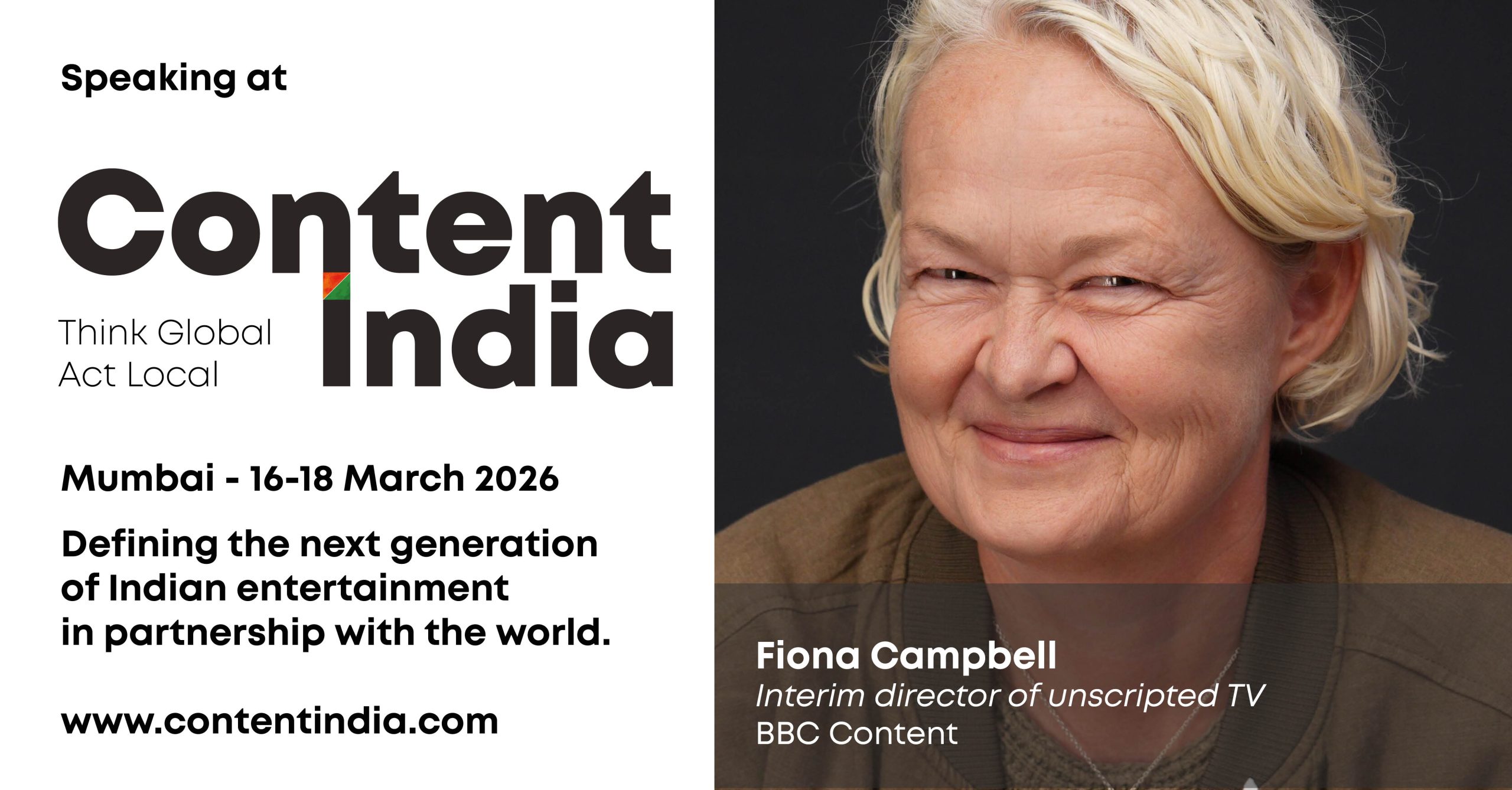 BBC unscripted chief joins Content India line-up to share next gen entertainment strategy and opportunities for collaboration
