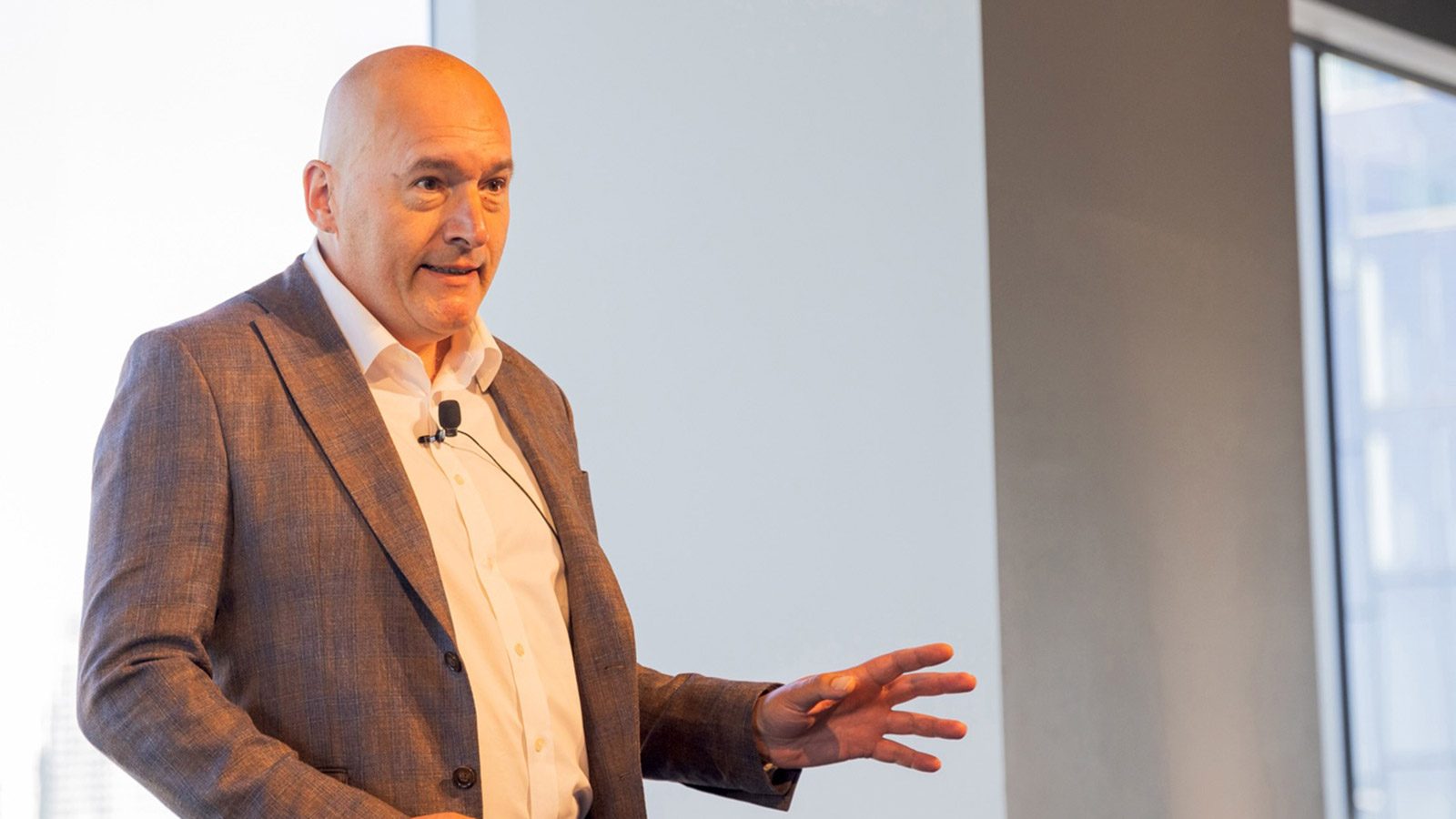 Ampere Analysis' Guy Bisson speaking at Content Canada