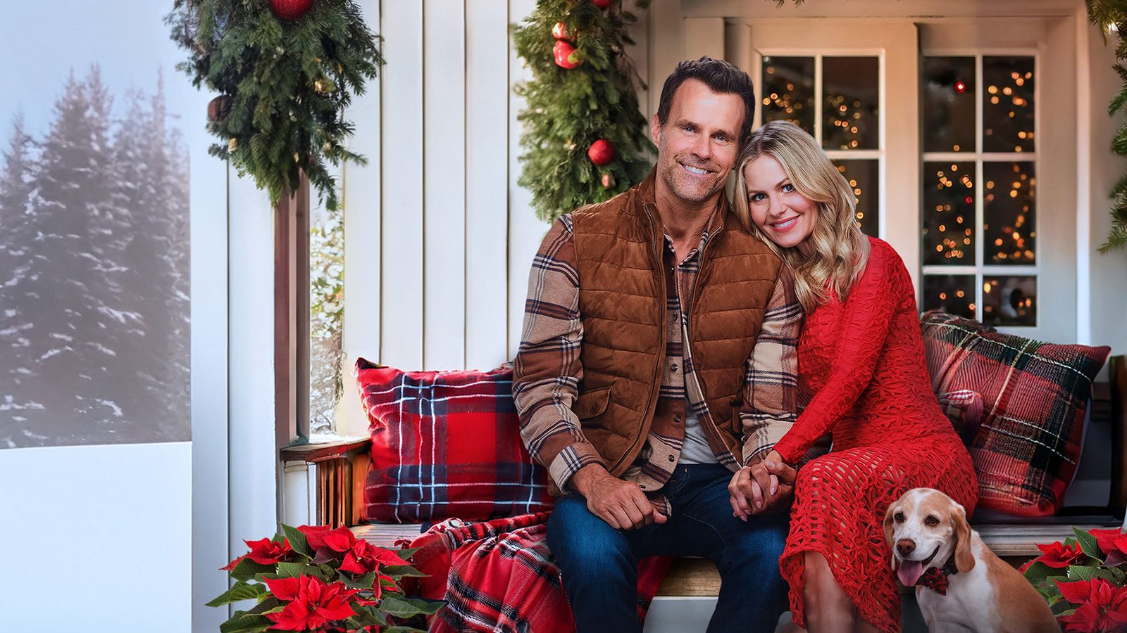 Home Sweet Christmas stars Cameron Mathison, left, and Candace Cameron Bure